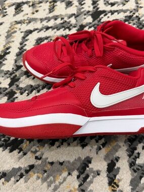 Nike Men's Red and White Athletic Shoes